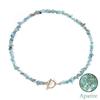 Healing Bohemian Gem Gravel Natural Semi-precious Stone Necklace Women's Fashion Necklace Jewelry Collares Para Mujer Female