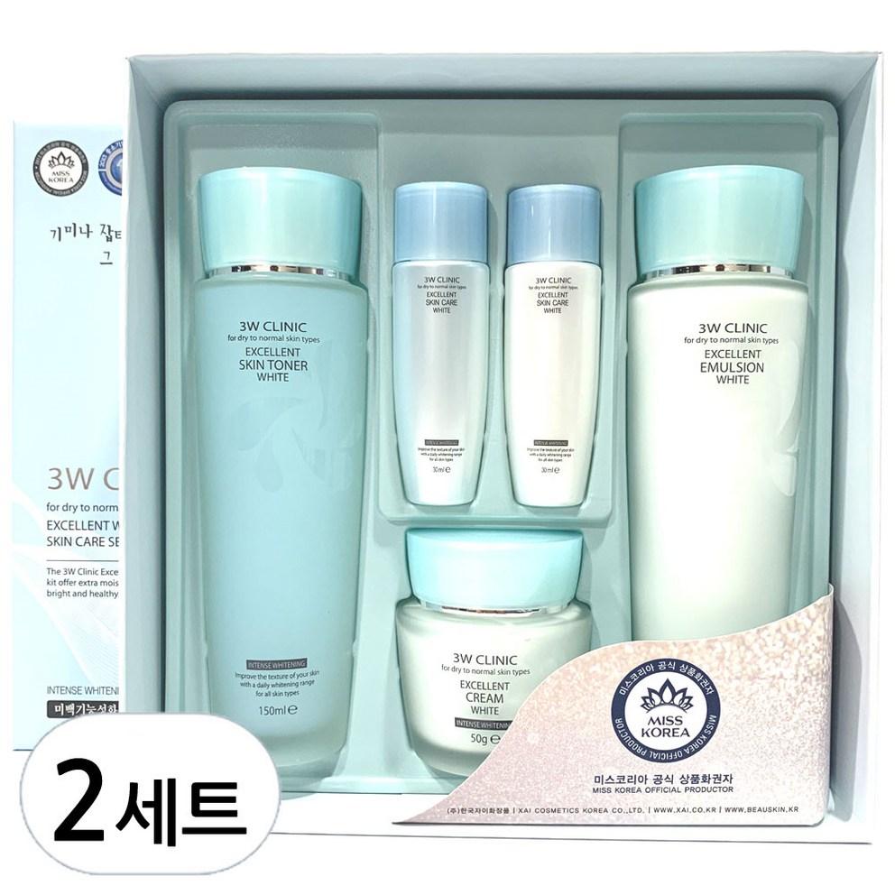 

3W Clinic Excellent White Skin Care Set, 2 Sets