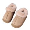 New Home Cotton Slippers Warm and Thickened Couple Models Simple Autumn and Winter Indoor Half Pack and Home Furnishing