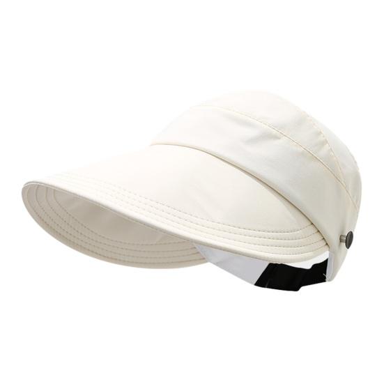 Empty Top Sun Hat for Women, Adjustable Straps Extended Brim Outdoor Hat, Lightweight Breathable Sun Protection Hat for Sports And Exercise