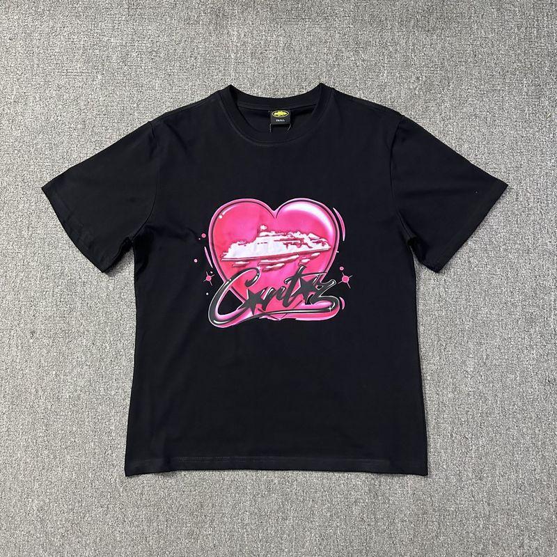 Corteiz Alcatraz Series T-shirt Short-sleeved Letter Logo Printed Men's and Women's Double Yarn Fashion Casual Short-sleeved Tide