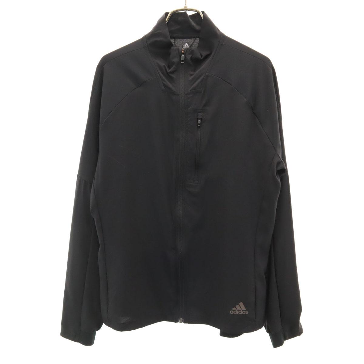 

adidas беговая куртка S черная мужская б/у