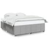 Bed Frame without Mattress Light Grey 180 x 200 cm Fabric