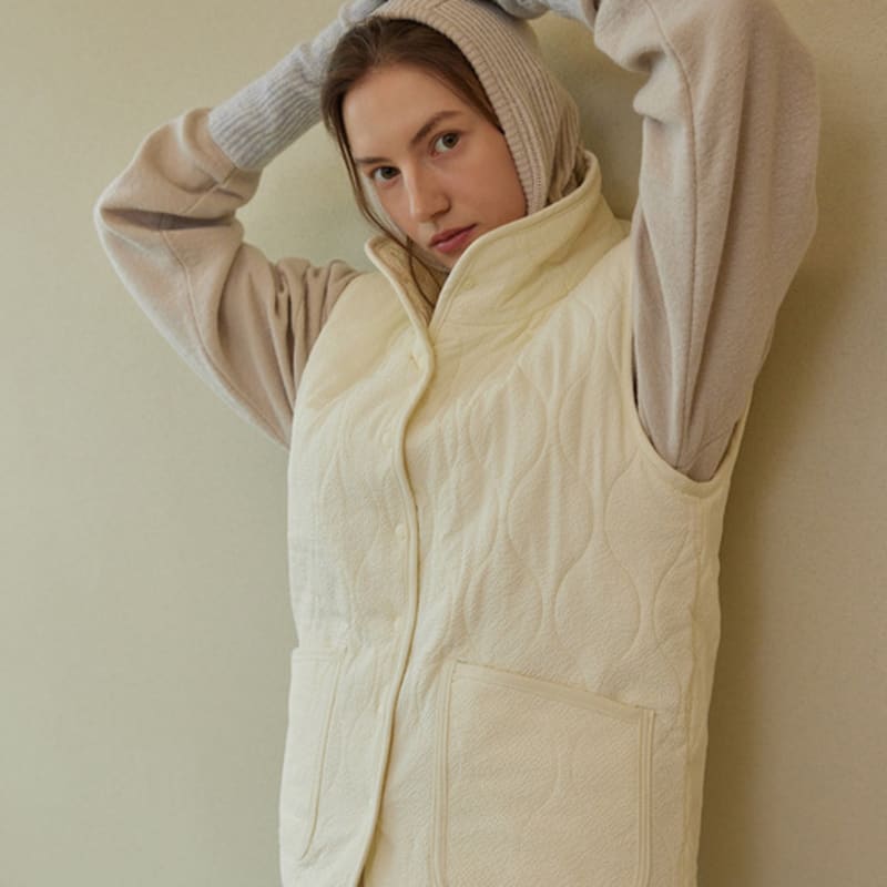 Atempo WOOL KNIT GLOVES_ivory Blue