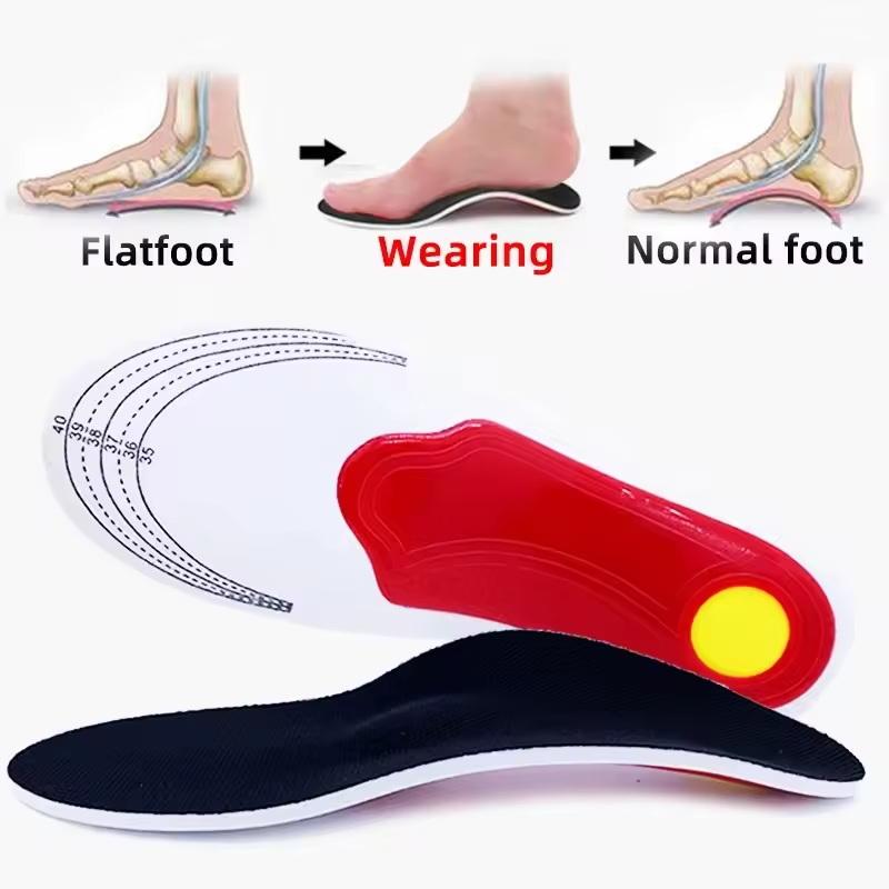 Premium Orthotic High Arch Support Insoles Gel Pad 3D Arch Support Flat Feet For Women Men Orthopedic Work Shoes Sole Foot Pain