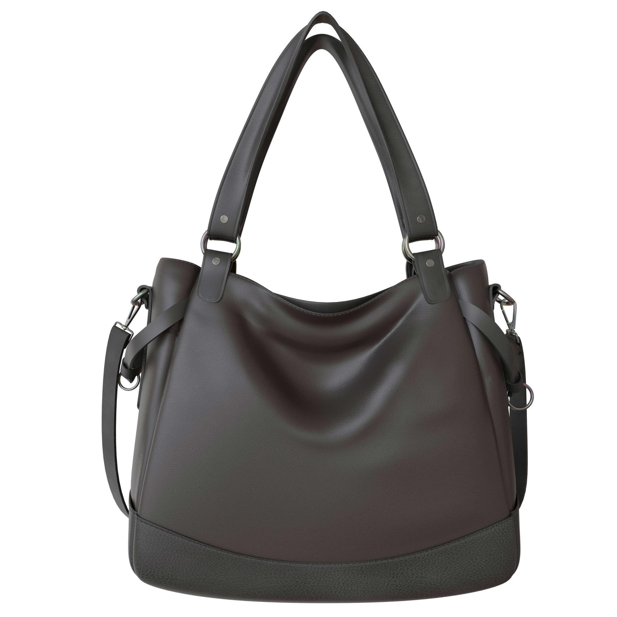 

Damen Vegane Shopper Tasche Hobo Bag Umhänge Tasche One Size чорний