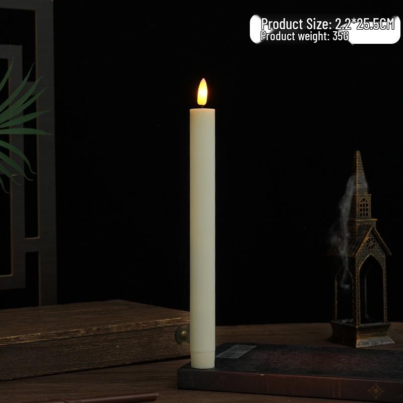 Long-Handled Remote-Controlled Flickering LED Candle for Home and Party Decor