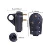30Amp Male Electrical Cord Plug Power Grip Replacement Set For RV for Camper RV Replacement Plug 3 Prong Electrical Powe