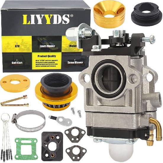 

15mm Carburetor Gasket Filter Intake Manifold Pipe Alloy Adapter Stack Kit for 33cc-43cc 47cc 49cc 50cc 52cc 2-stroke Engines ATV Quad Pit Dirt