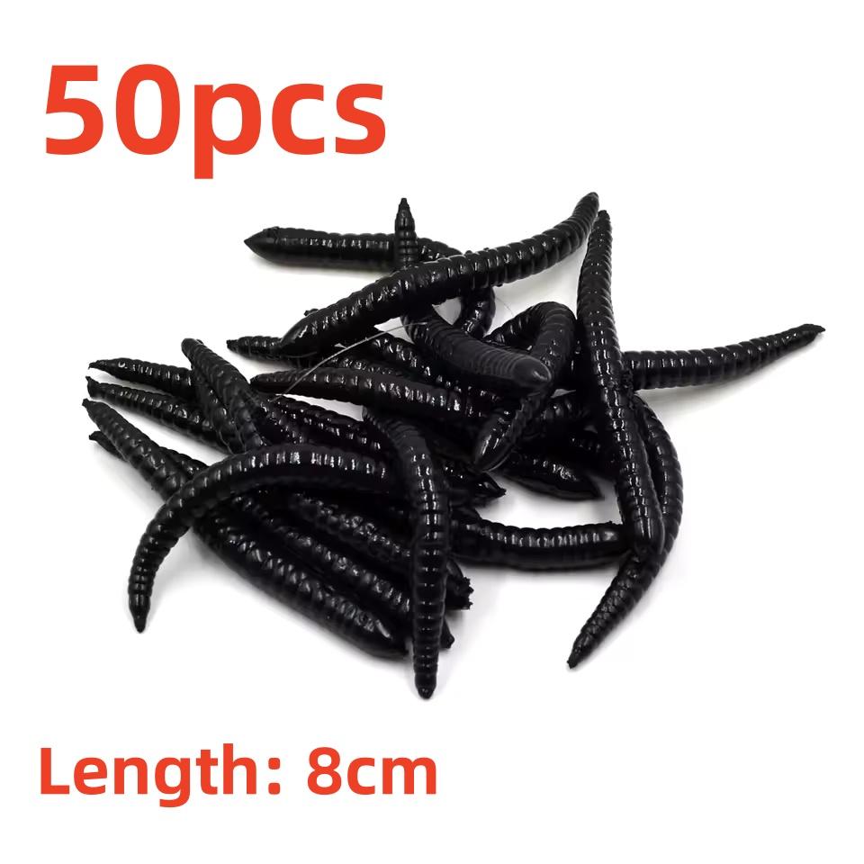 

Red Worm Lure Lifelike Silica Gel Fishy Artificial Red Worm Earthworm Bait Submerge Simulation Lure Pesca Prank Earthworm Toy Other