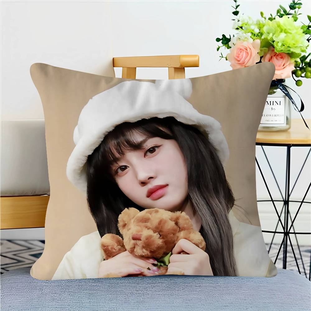 Singer S-Sim-Jayun Pillow Anime Pillow Sofa Bed Head Pillow Cover Cushion Cover 45x45 Cm Fashion