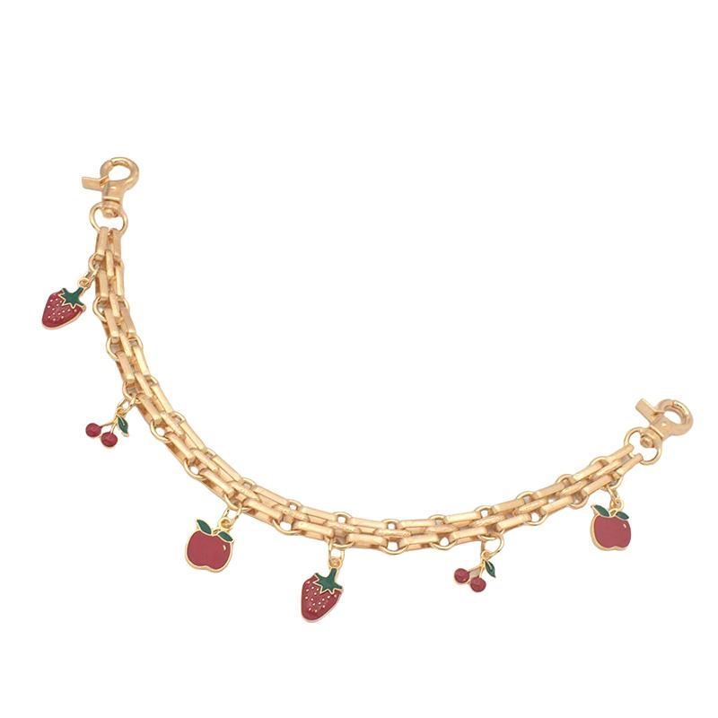 Anhänger Flash Kirsche Tasche Verziert mit Mehrfarbiger Taschenkettenanhänger Kirsche Schlüsselanhänger Designer Tasche