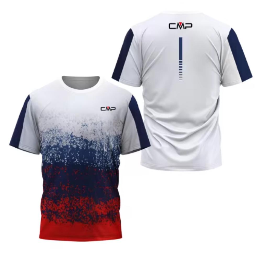 Summer 3D Printed Men's Quick Drying T-Shirt High Quality Hiking Tennis Badminton Sports T Shirt Fashion Male Cmp Short Sleeve Clothes