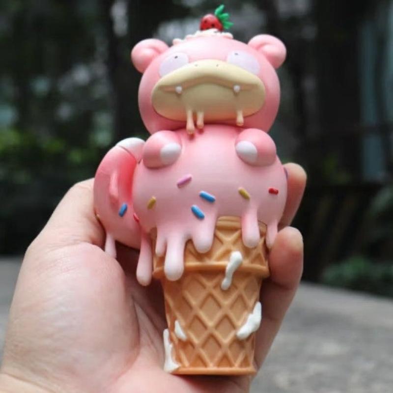 Gk Ice Cream Ducklett Slowpoke Charmander Hanhan Beast Large Size High Quality Version Figure Model Decoration Collectible Toy D