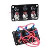 3/6-Wege Kippschalter-Panel Ein/Aus Wippschalter mit 10A Sicherung Rennwagen Wohnmobil Wohnwagen Marineboot Yacht 12V/24V Schalter