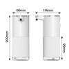 Automatischer Seifenspender 360ML Weiß 4-stufig Badezimmerzubehör Infrarotsensor Flüssigwaschmittel Wandmontage