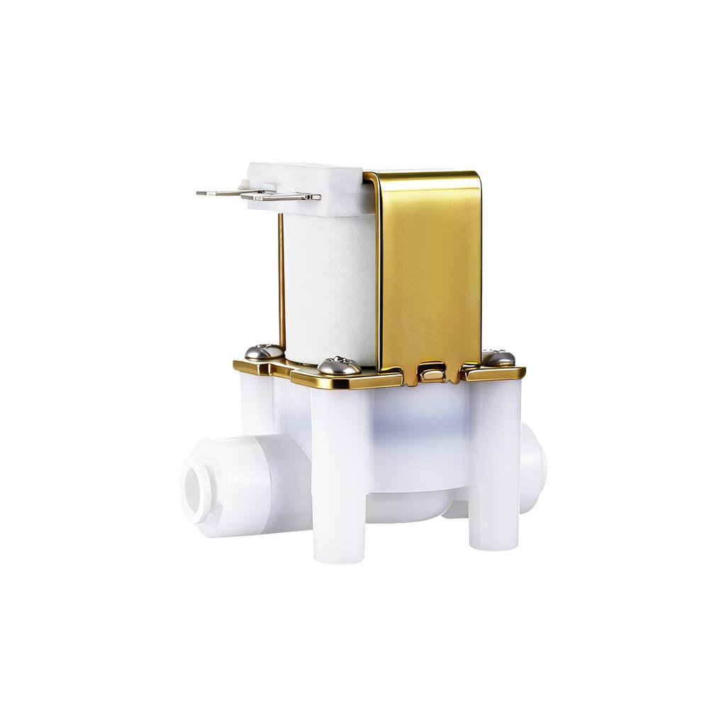 Normally Closed Electric Water Solenoid Valve 1/4" Quick Access Water Purifier DC 12V 24V Magnetic Water Inlet Flow Switch