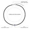 Cut Spinel Black Pearl Choker Power Stone Necklace for Women [KOAI]