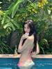 Korean Plaid Three-Piece Push-Up Bikini - Celebrity Style Swimsuit for Women