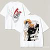 Anime Bleach Ichigo Kurosaki Graphic T‑shirt Unisex Short Sleeve Tee Hollow Mask Character Print Harajuku Otaku Streetwear Tops
