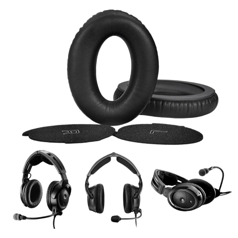Soft Leather Ear Cushions Compatible for AviationA30 Headsets Durability &Breathable Design Earpads Easy Installation