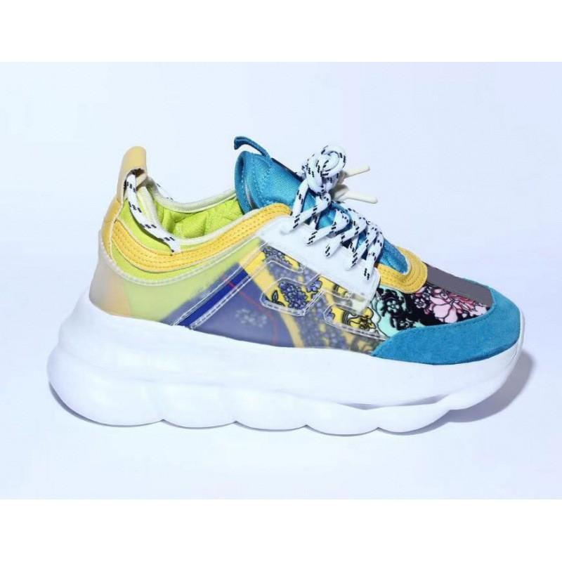 Z Chain Chunky Sneakers Men Women Lightweight Breathable Casual Running Shoes With Thick Sole Height Increase