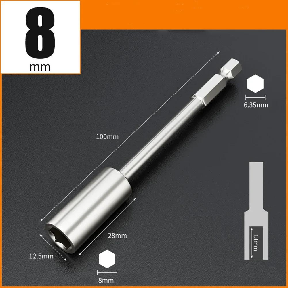 

6.35mm Shank Extension Bit Holder For Maintenance 100mm Extension Brand New Locks Without Slipping For Various Scenarios