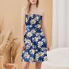 Fashionable Women's Casual Tube Top Floral Print Sleeveless Dress