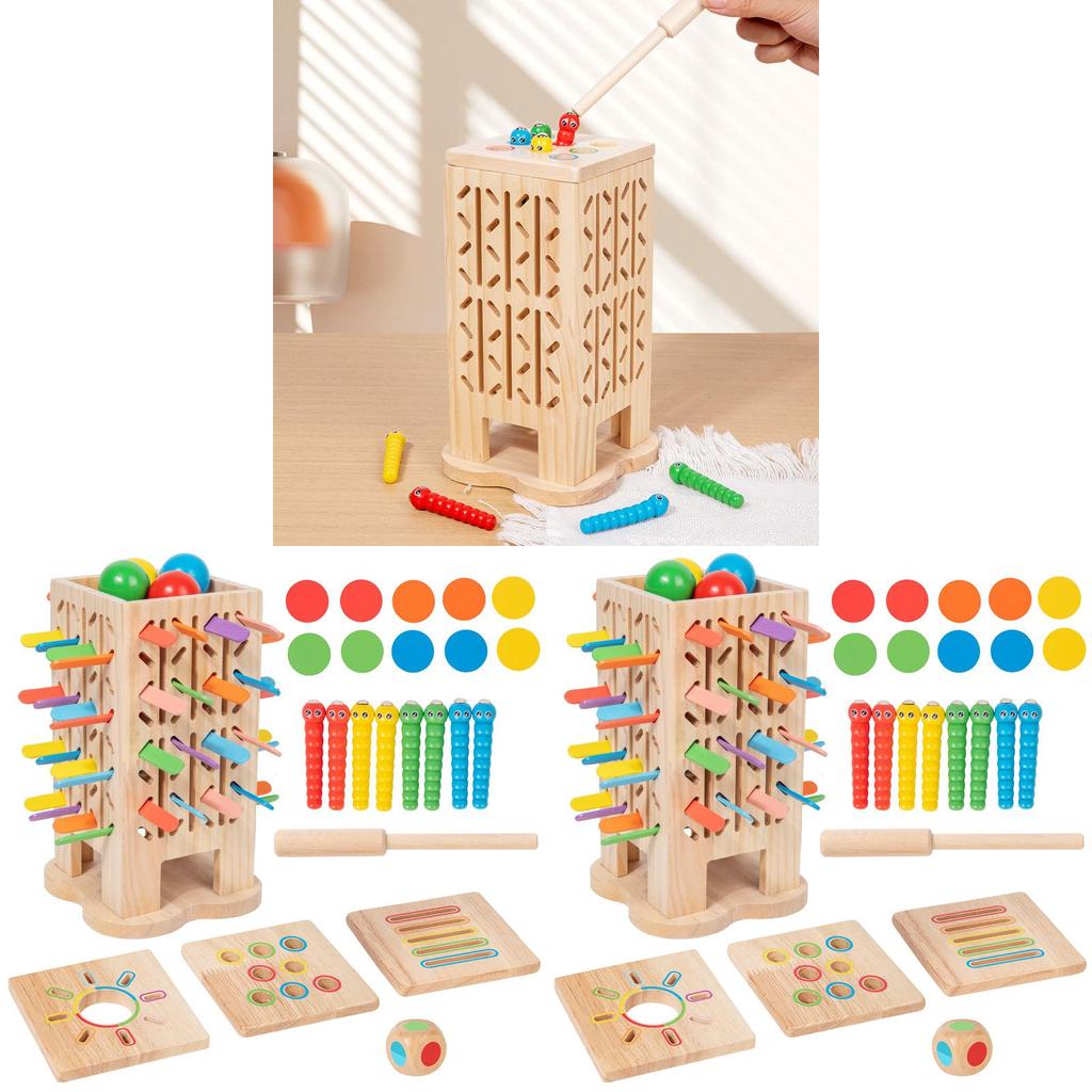 Wooden 5in1 Stack And Balance Game For Kids Educational Family Fun