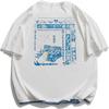 Aelfric Eden Heren 90s Vintage Oversized Shirts Unisex Harajuku T-shirt Print Grafische T-shirts Casual Zomer Streetwear Top