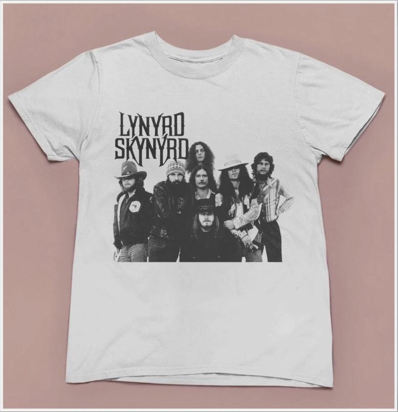 Southern  Rock  Band  White  Cotton Unisex T-Shirt XXXXL