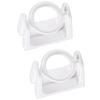 Curtain Rod Holder Hook Punch Free Strong Load Bearing ABS Swivel Curtain Pole Holder Hook for
