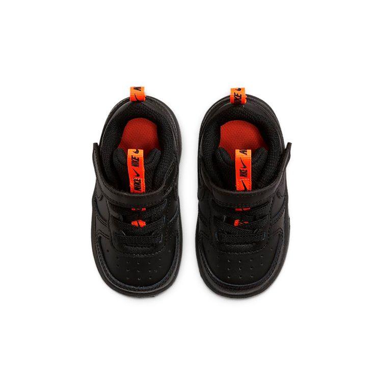 Nike Court Borough Slip Resistant Cushioning Abrasion Resistant Breathable Low top Toddler Shoes Black CT3963-001