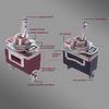 weideer 2Pcs Toggle Switch 12V 30A ON/Off 2 pin 2 Position SPST Waterproof Switch with Waterproof Cap Terminals for Auto Car Boat KL-C101