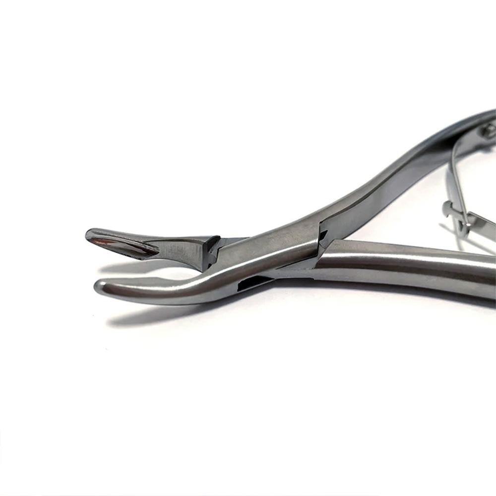 1 Pc Dental Curved Bone Rongeur Forceps - Orthodontic Surgical Instrument, Dental Plier For Oral Surgery Tools