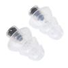 1 Pair Earplugs Liquid Silicone Music Earplugs with Filter Black Noise Reduction Hearing Protection