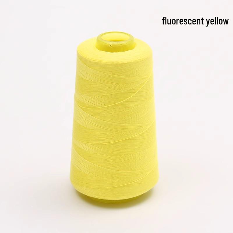 Large Cone of White Polyester Sewing Thread for Machines and Hand Sewing