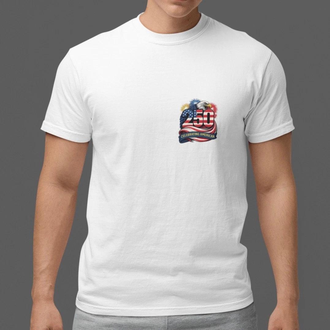 250 Years American Celebration Shirt 1776-2026 Patriotic Eagle Tee Unisex Cotton S