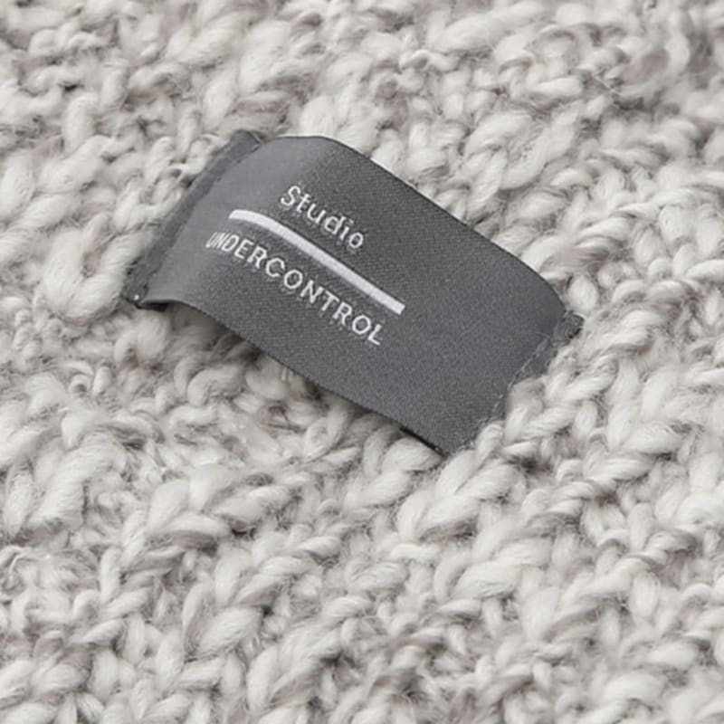 UNDERCONTROL STUDIO FLOW BEANIE / CROSS WAVE Wool / GREY