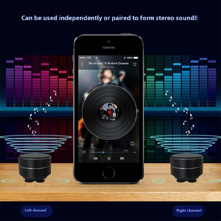 Portable Bone Conduction Speaker Wireless Stereo Sound Waterproof Bluetooth-compatible Speaker with Suction Cup