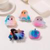 Dreamy Gradient Halloween Ghost Pumpkin Hair Clip - Cute & Soft Women's Claw Accessory