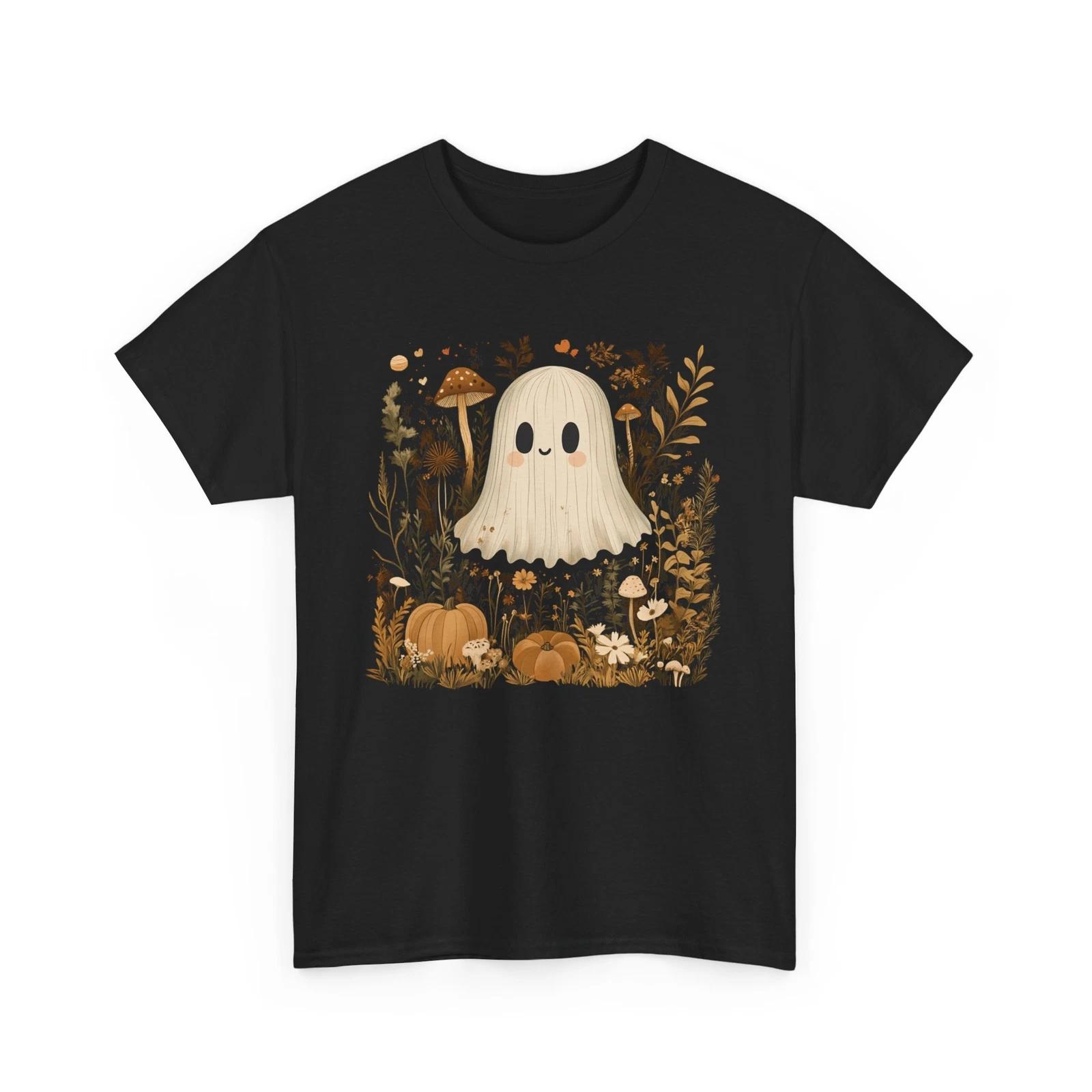 Halloween Ghost T-Shirt | Spooky Haunted Tee | Fun Paranormal Shirt S