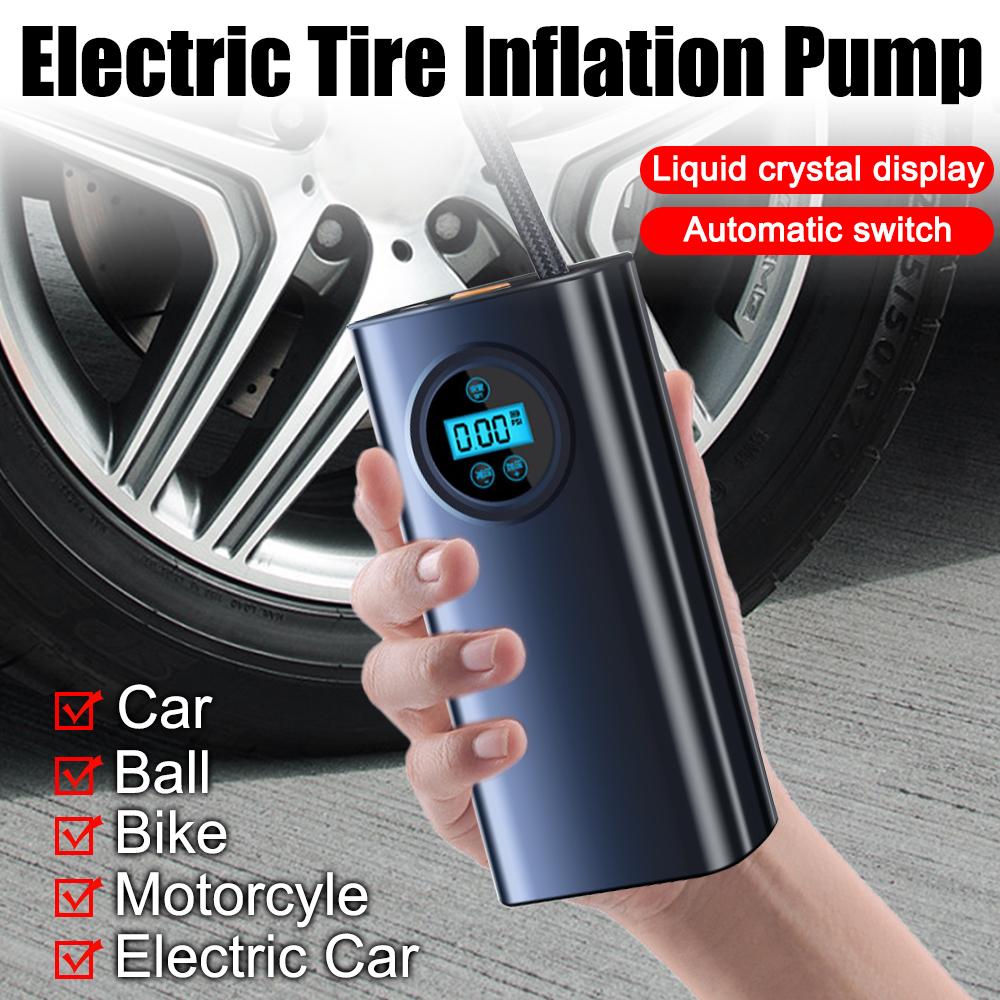 

Car Electrical Air Pump Auto Inflator Air Compressor For Car Mounted Motorcycle Bicycle Ball Wireless Tire Inflation Pump чёрный