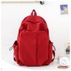 Schoolbag New Simple Men's and Women's Backpack Large Capacity Fashion School Bag Girls Junior High School Student Bag Lightweight Casual Backpack