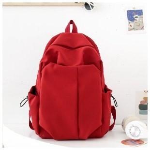Schoolbag New Simple Men's and Women's Backpack Large Capacity Fashion School Bag Girls Junior High School Student Bag Lightweight Casual Backpack