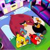 Angry Birds Print Rug, Washable Floor Carpet, For Entryway Dorm Laundry Room Office Study, Home Decor Birthday Christmas Gift
