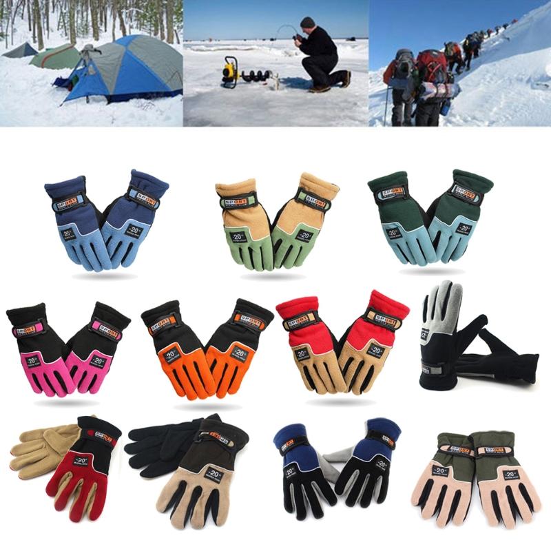 Men Women Winter Gloves Warm Thermal Anti-slip Outdoor Running Snowboard Gloves