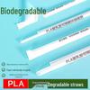 ZISIZ Individually Wrapped Degradable Straws