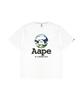 Eipeu Moonface Multi Camo Logo Short Sleeve T-Shirt - White / Aaptem1834Xxqwhx