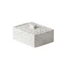 Hammered Pattern Cotton Swab Box Large Capacity Toothpick Holder Jewelry Storage Box  Bedroom